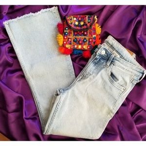 H&M Kick Flare Light Wash Denim Jeans
